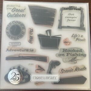 CAMPIN FEVER Close to My Heart Outdoor Stamp Set - used